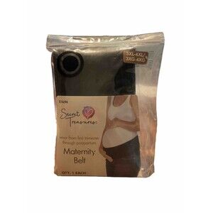 Secret Treasures Maternity Waist Belt Adjustable Back Hip Support Black 3X-4X